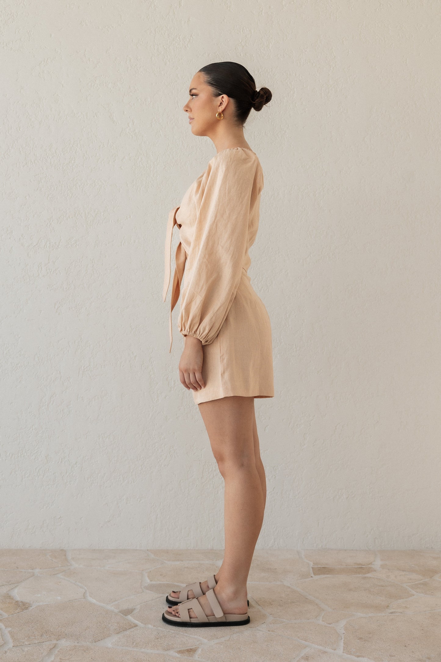 Scorpios Puff Sleeve Blouse & Spilia Short Set
