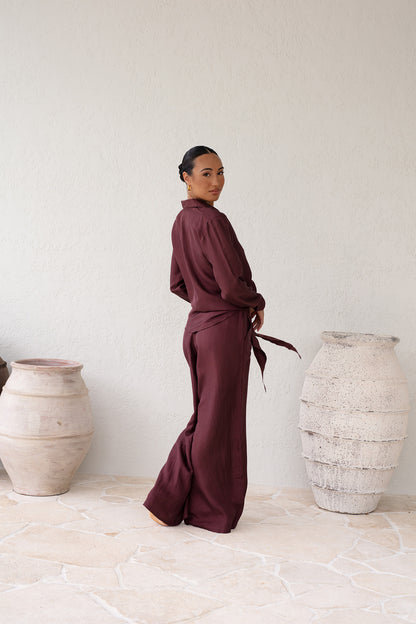 The Silk Trouser and Blouse in Bakery