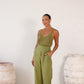 Salento Blouse and Trulli Linen Trouser in Olive