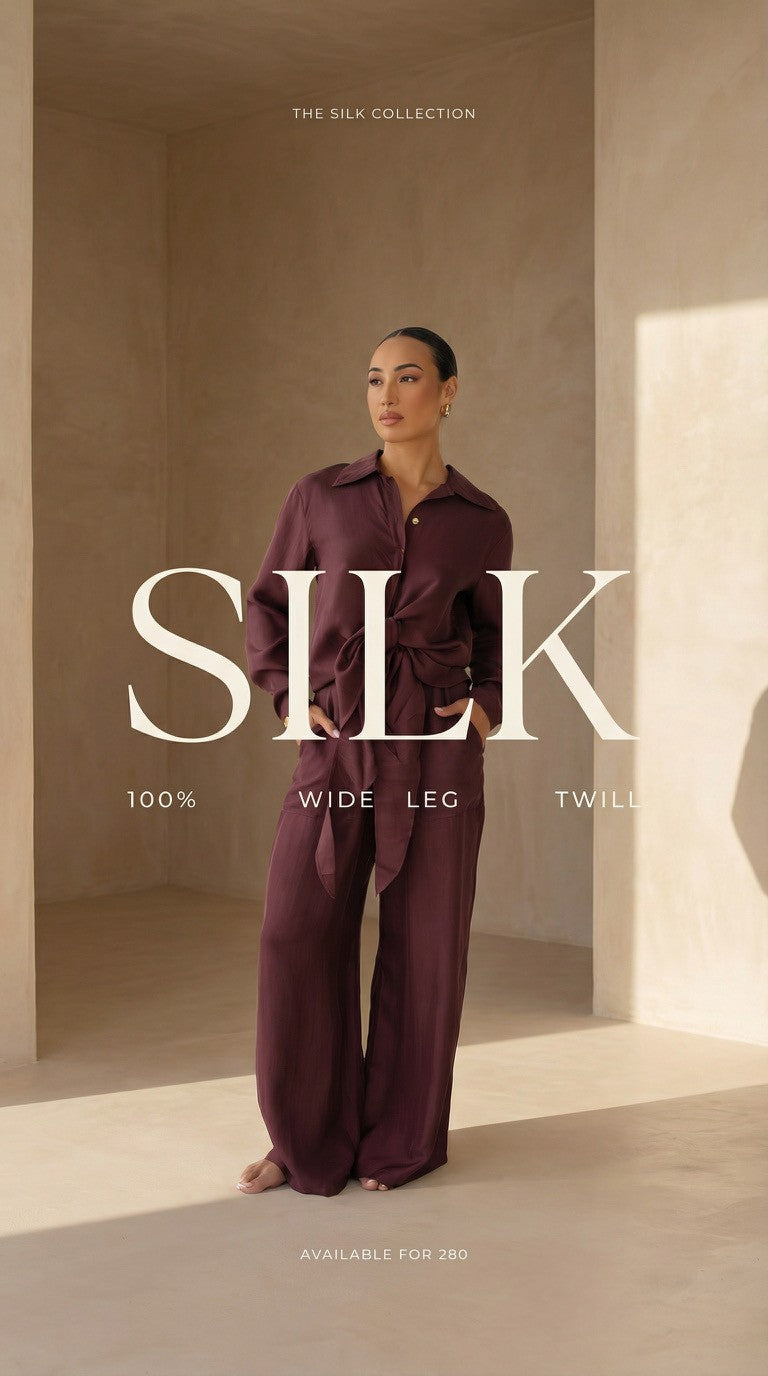 The Silk Trouser and Blouse in Bakery