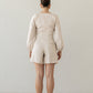 Scorpios Puff Sleeve Blouse & Spilia Short Set